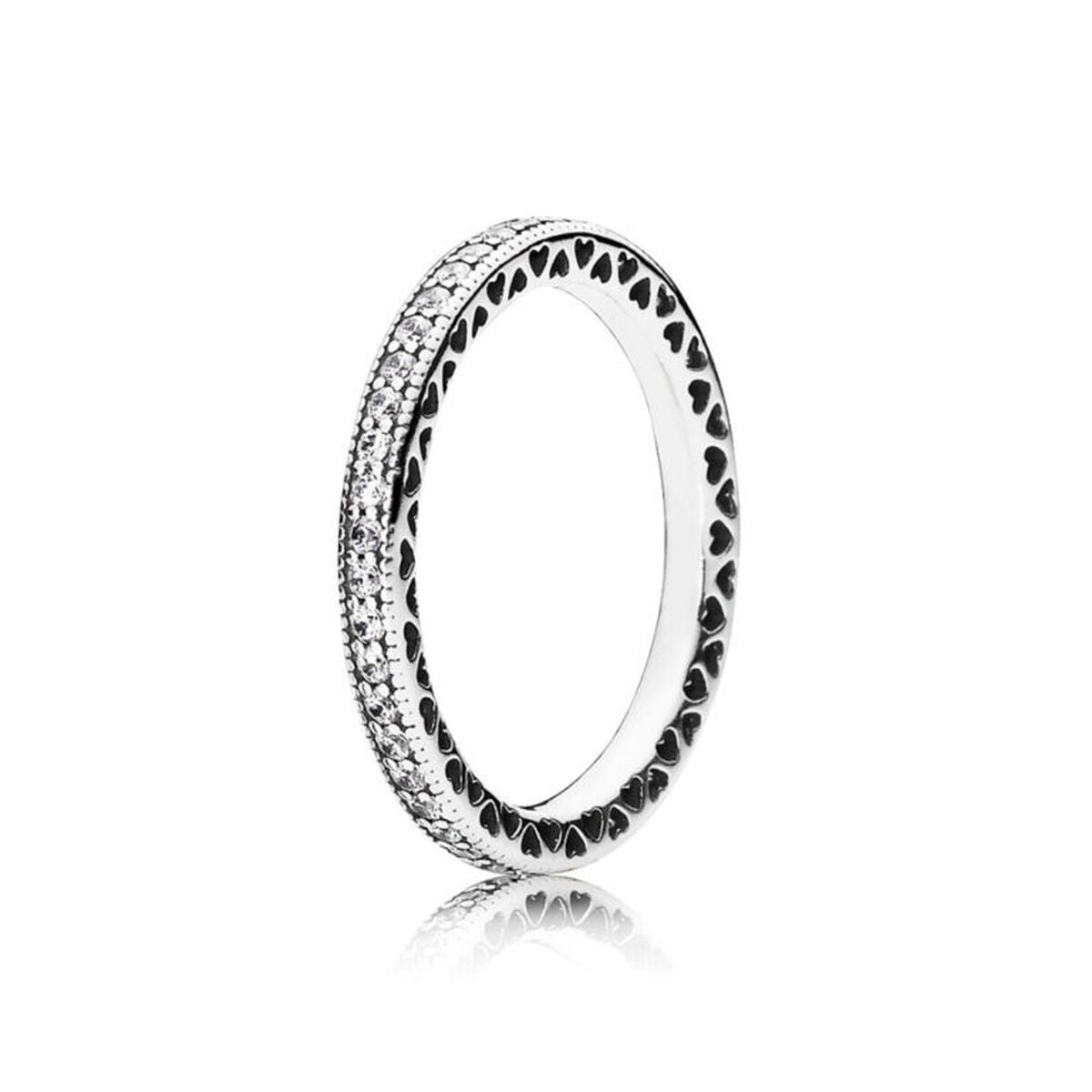 Image de Bague Femme Pandora SPARKLE & HEARTS - RING - SIZE 50, un produit de qualité par Rue des Bijoux