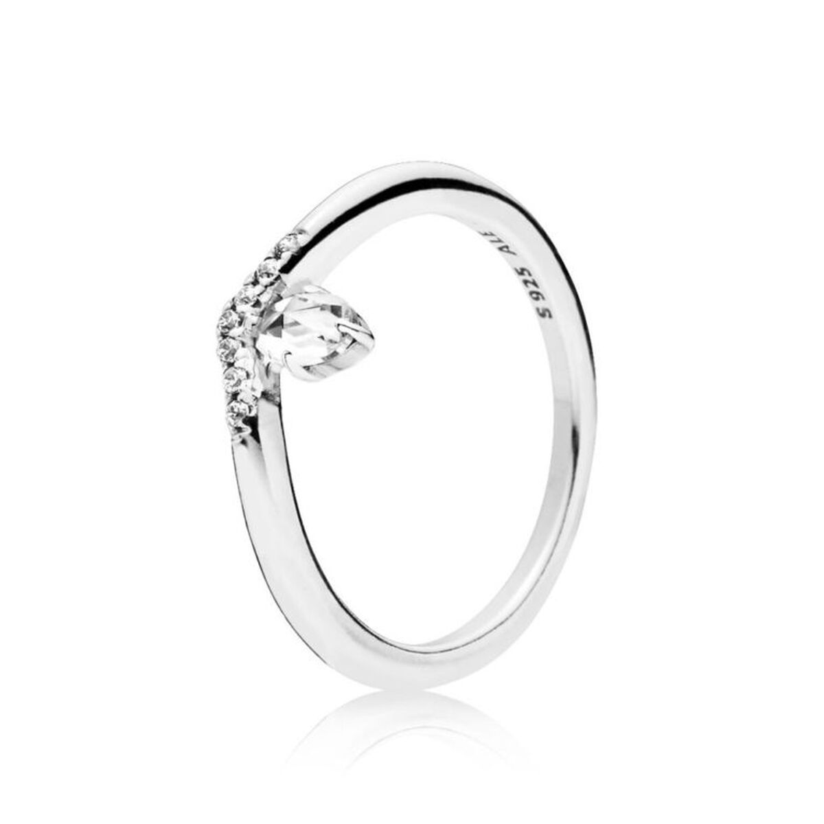 Image de Bague Femme Pandora WISHBONE SILVER - SIZE 50, un produit de qualité par Rue des Bijoux