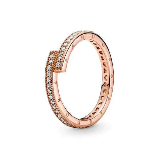 Image de Bague Femme Pandora SPARKLING OVERLAPPING - RING - SIZE 54, un produit de qualité par Rue des Bijoux