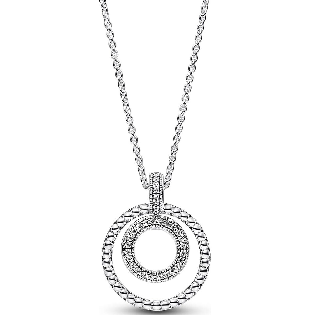 Image de Collier Femme Pandora PANDORA SIGNATURE PAVE & BEADS, un produit de qualité par Rue des Bijoux