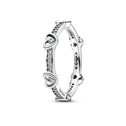 Image de Bague Femme Pandora RADIANT SPARKLING HEARTS - RING - SIZE 50, un produit de qualité par Rue des Bijoux