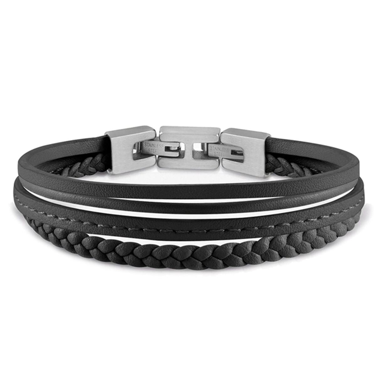 Image de Bracelet Femme Guess JUMB01345JWSTBKT-U Noir, disponible chez Rue des Bijoux, parfaite pour un look élégant et sophistiqué.