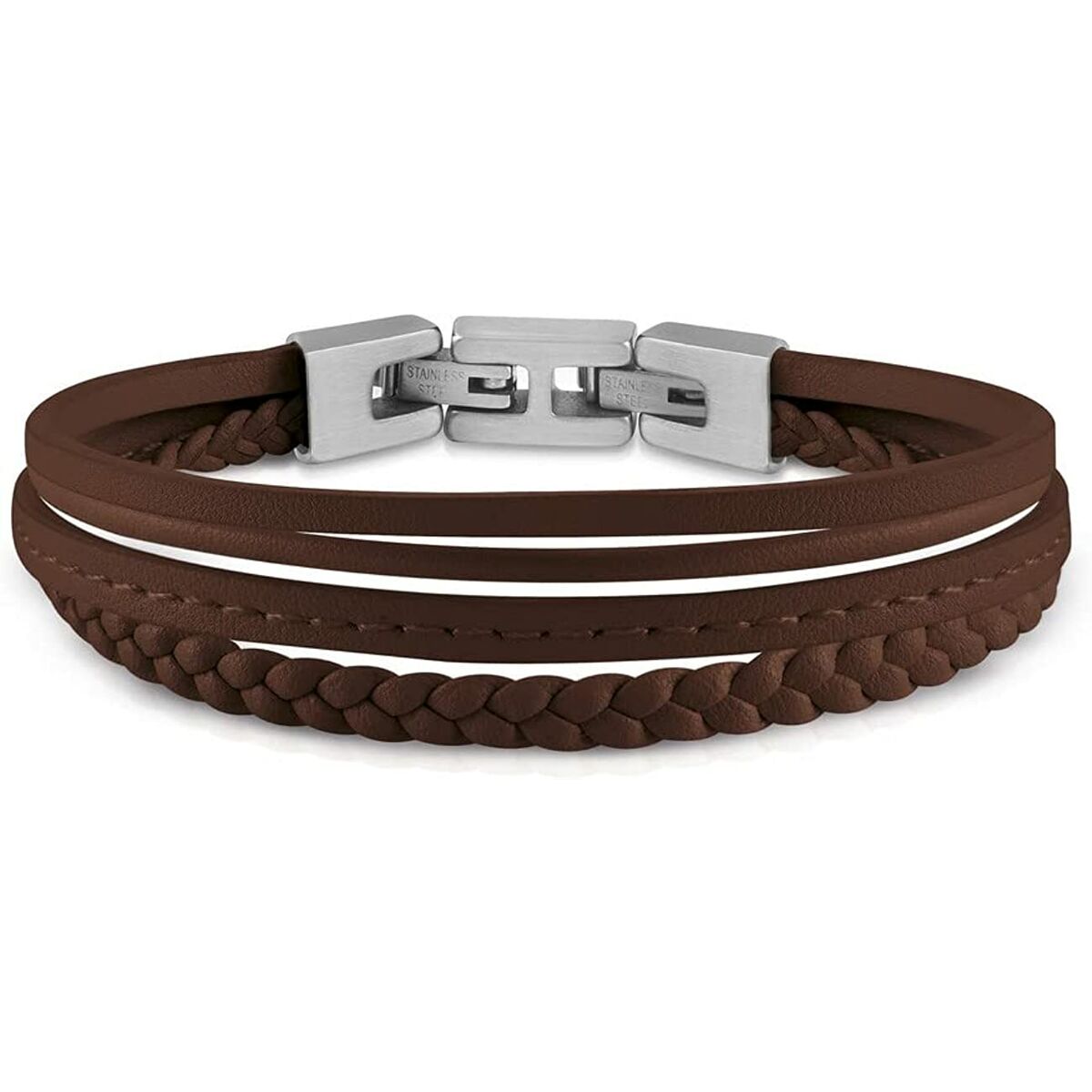 Image de Bracelet Homme Guess JUMB01345JWSTBWT-U, disponible chez Rue des Bijoux, parfaite pour un look élégant et sophistiqué.