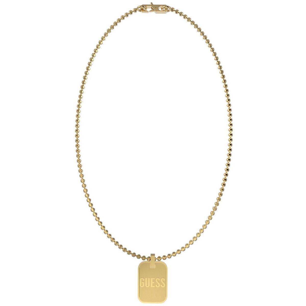 Image de Collier Homme Guess JUMN01355JWYGT-U, disponible chez Rue des Bijoux, parfaite pour un look élégant et sophistiqué.