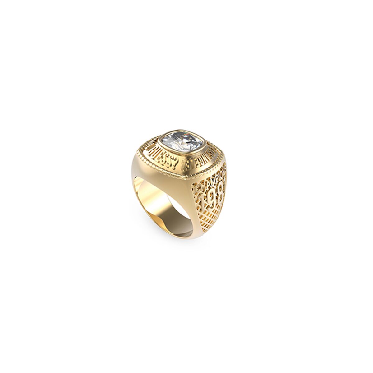 Image de Bague Homme Guess JUMR01375JWYG64 24, disponible chez Rue des Bijoux, parfaite pour un look élégant et sophistiqué.