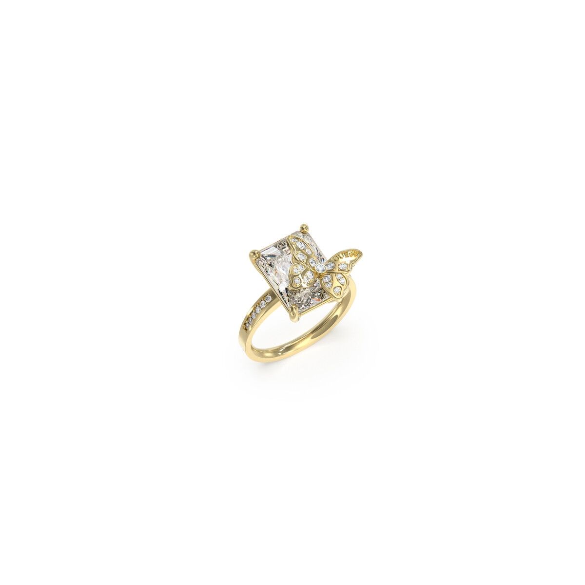 Image de Bague Femme Guess JUBR04100JWYG54 14, disponible chez Rue des Bijoux, parfaite pour un look élégant et sophistiqué.