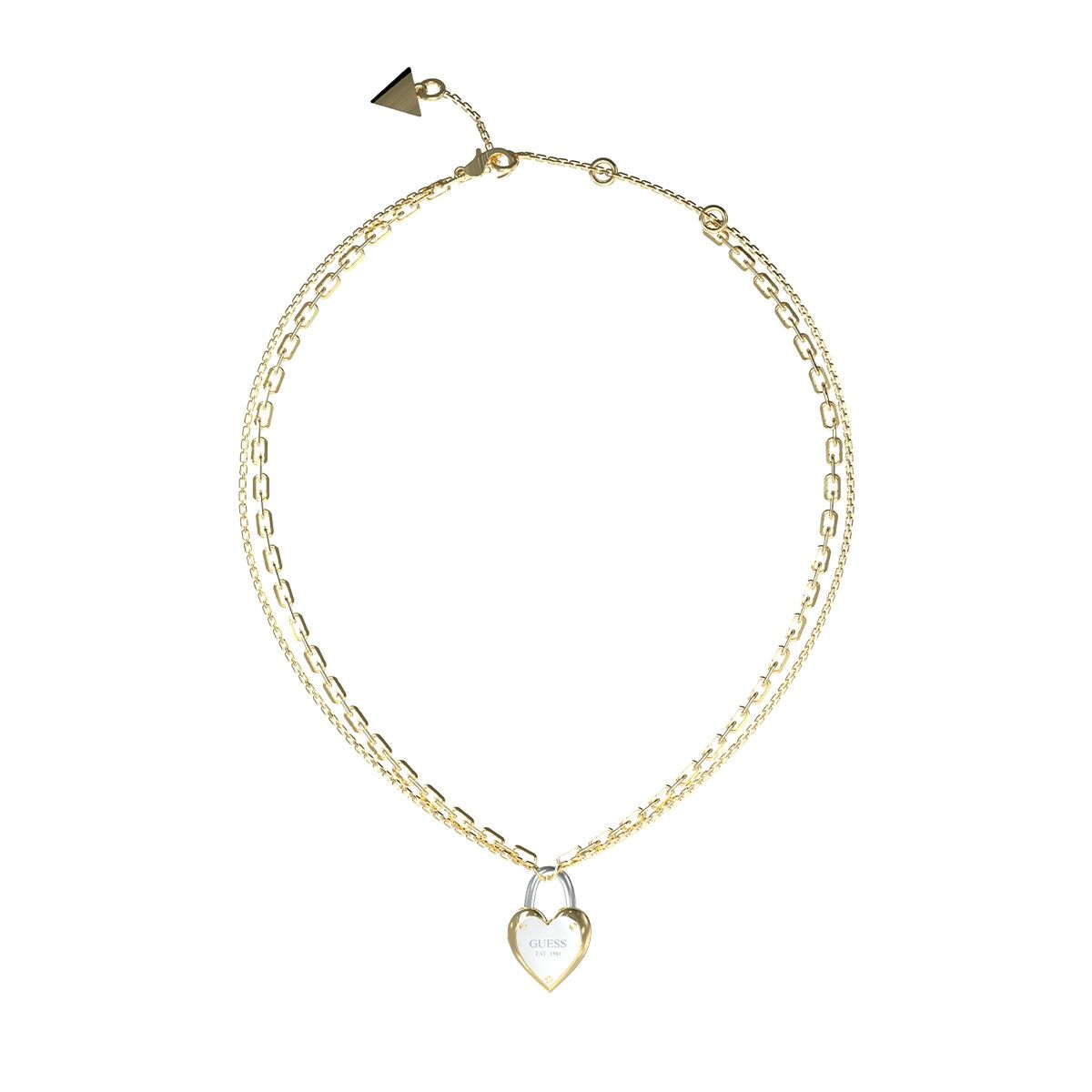 Image de Collier Femme Guess JUBN04208JWYGRHT-U, disponible chez Rue des Bijoux, parfaite pour un look élégant et sophistiqué.