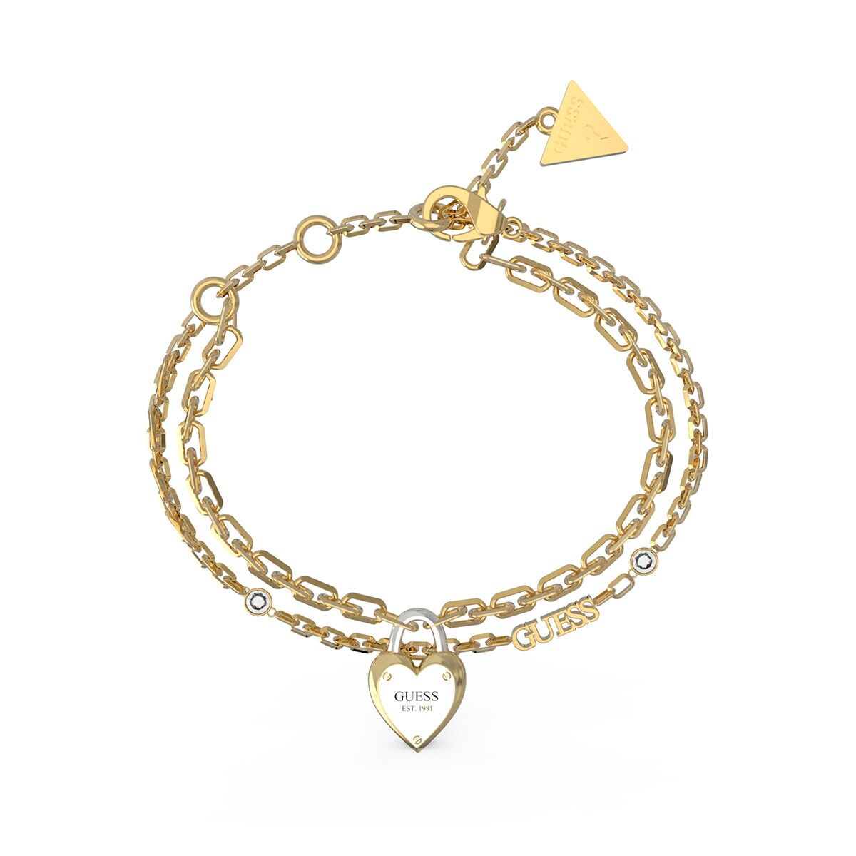 Image de Bracelet Femme Guess JUBB04206JWYGRHS, disponible chez Rue des Bijoux, parfaite pour un look élégant et sophistiqué.