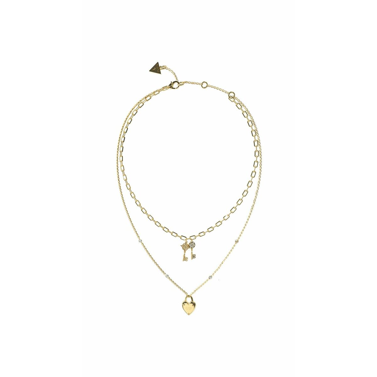 Image de Collier Femme Guess JUBN04216JWYGT-U, disponible chez Rue des Bijoux, parfaite pour un look élégant et sophistiqué.