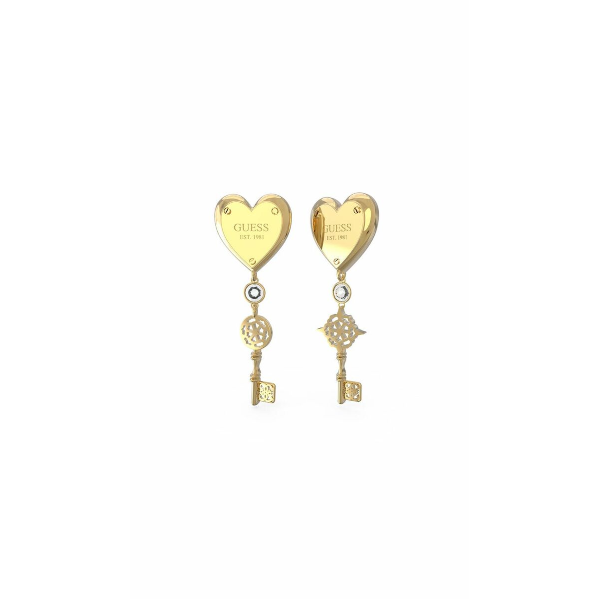 Image de Boucles d´oreilles Femme Guess JUBE04217JWYGT-U Acier inoxydable, disponible chez Rue des Bijoux, parfaite pour un look élégant et sophistiqué.