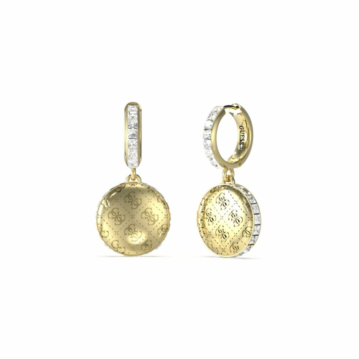 Image de Boucles d´oreilles Femme Guess JUBE04267JWYGT-U, disponible chez Rue des Bijoux, parfaite pour un look élégant et sophistiqué.