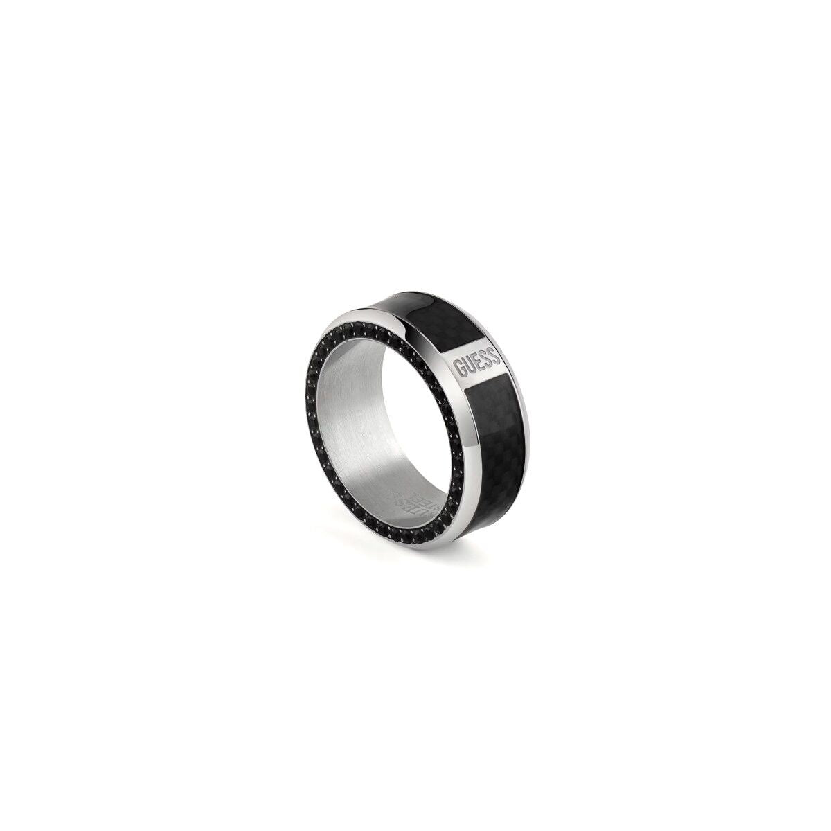 Image de Bague Homme Guess JUMR04041JWSTBK64 24, disponible chez Rue des Bijoux, parfaite pour un look élégant et sophistiqué.