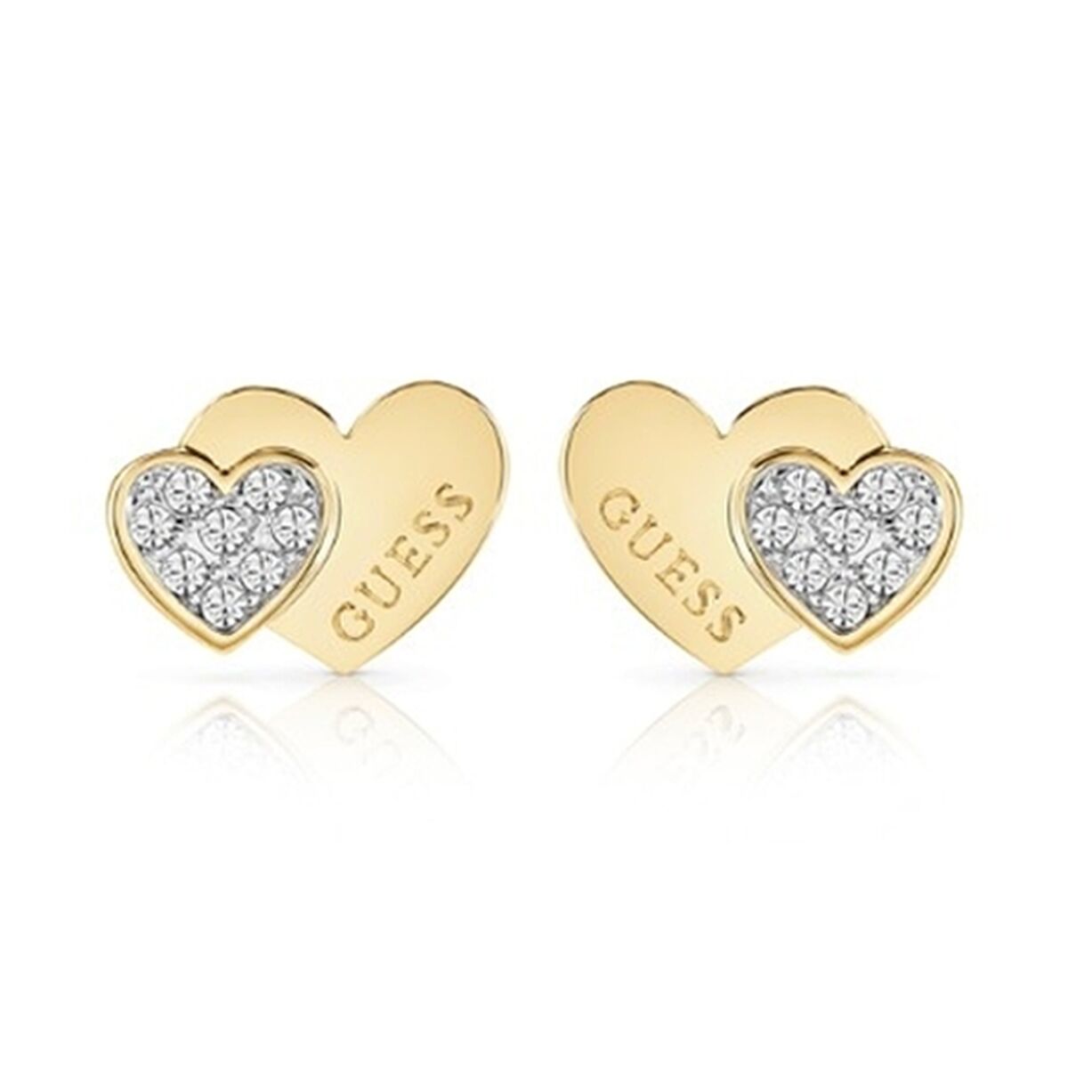 Image de Boucles d´oreilles Femme Guess JUBE02174JWYGT-U, disponible chez Rue des Bijoux, parfaite pour un look élégant et sophistiqué.