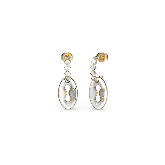 Image de Boucles d´oreilles Femme Guess JUBE01416JWYGWHT-U, disponible chez Rue des Bijoux, parfaite pour un look élégant et sophistiqué.