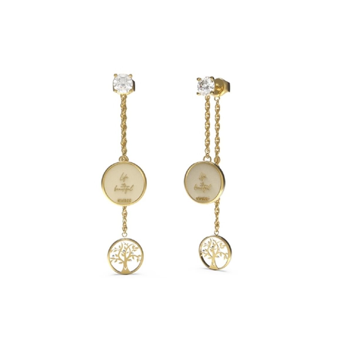 Image de Boucles d´oreilles Femme Guess JUBE01444JWYGT-U, disponible chez Rue des Bijoux, parfaite pour un look élégant et sophistiqué.