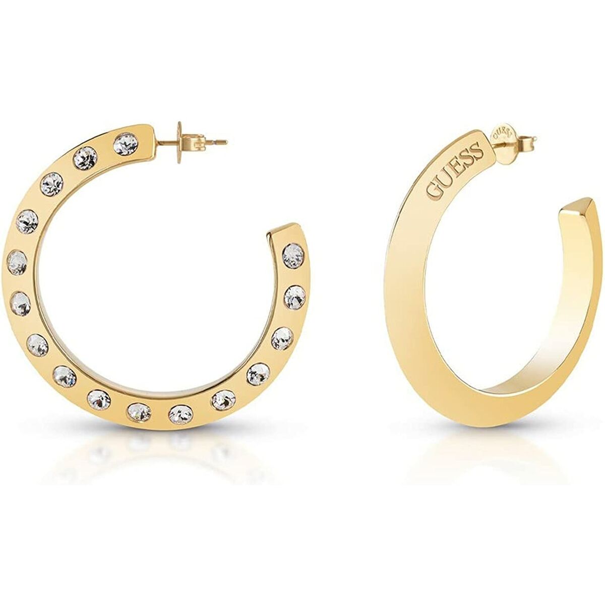 Image de Boucles d´oreilles Femme Guess JUBE01489JWYGT-U Acier, disponible chez Rue des Bijoux, parfaite pour un look élégant et sophistiqué.