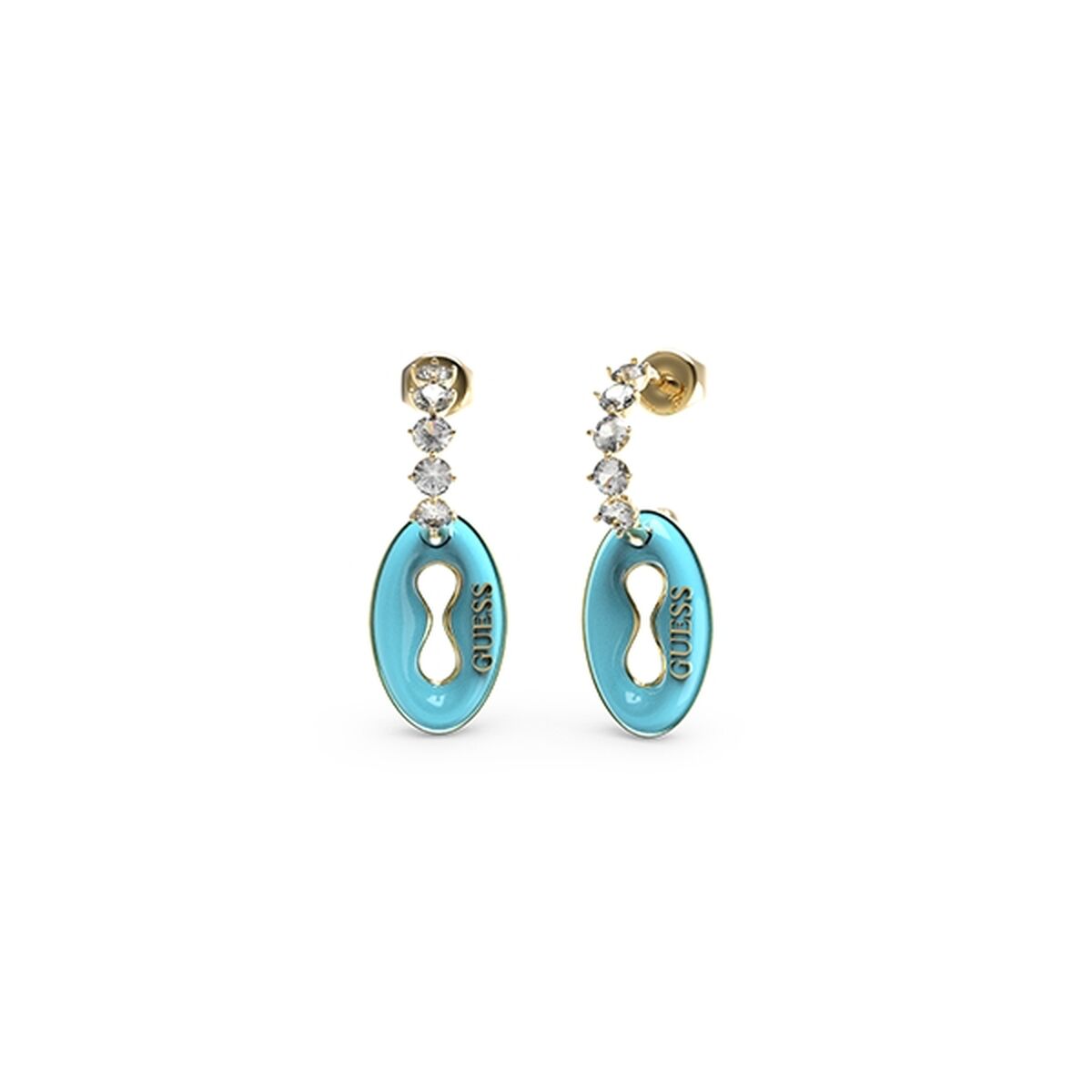 Image de Boucles d´oreilles Femme Guess JUBE01416JWYGAQT-U, disponible chez Rue des Bijoux, parfaite pour un look élégant et sophistiqué.