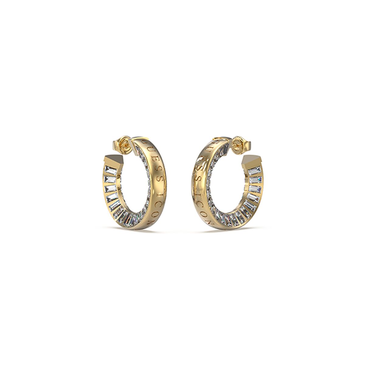 Image de Boucles d´oreilles Femme Guess JUBE03008JWYGT-U, disponible chez Rue des Bijoux, parfaite pour un look élégant et sophistiqué.