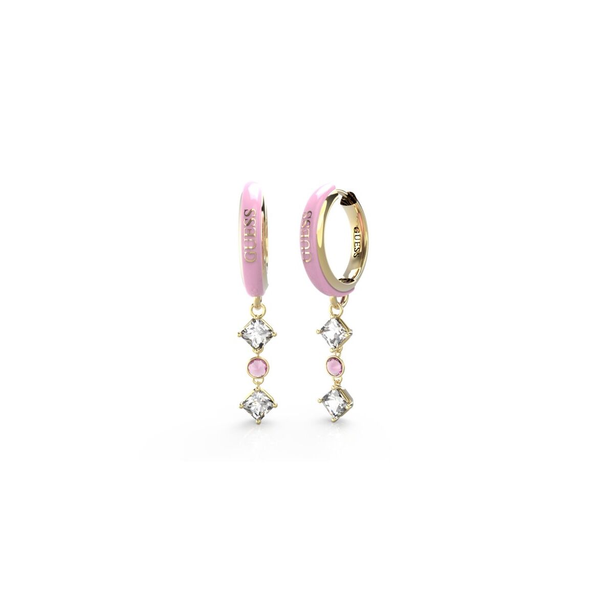 Image de Boucles d´oreilles Femme Guess JUBE03069JWYGRST-U, disponible chez Rue des Bijoux, parfaite pour un look élégant et sophistiqué.