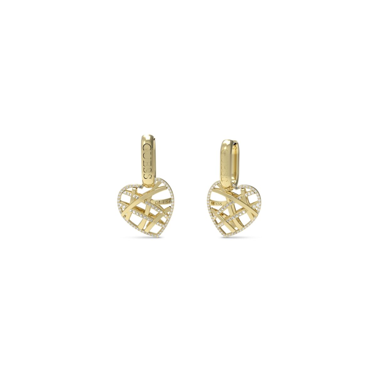 Image de Boucles d´oreilles Femme Guess JUBE03098JWYGT-U, disponible chez Rue des Bijoux, parfaite pour un look élégant et sophistiqué.