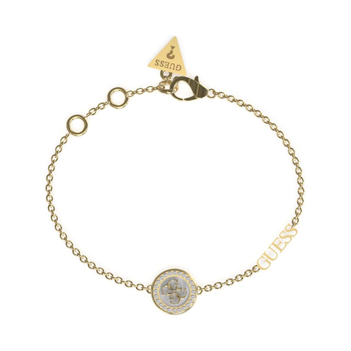 Image de Bracelet Femme Guess JUBB03120JWYGWHS, disponible chez Rue des Bijoux, parfaite pour un look élégant et sophistiqué.