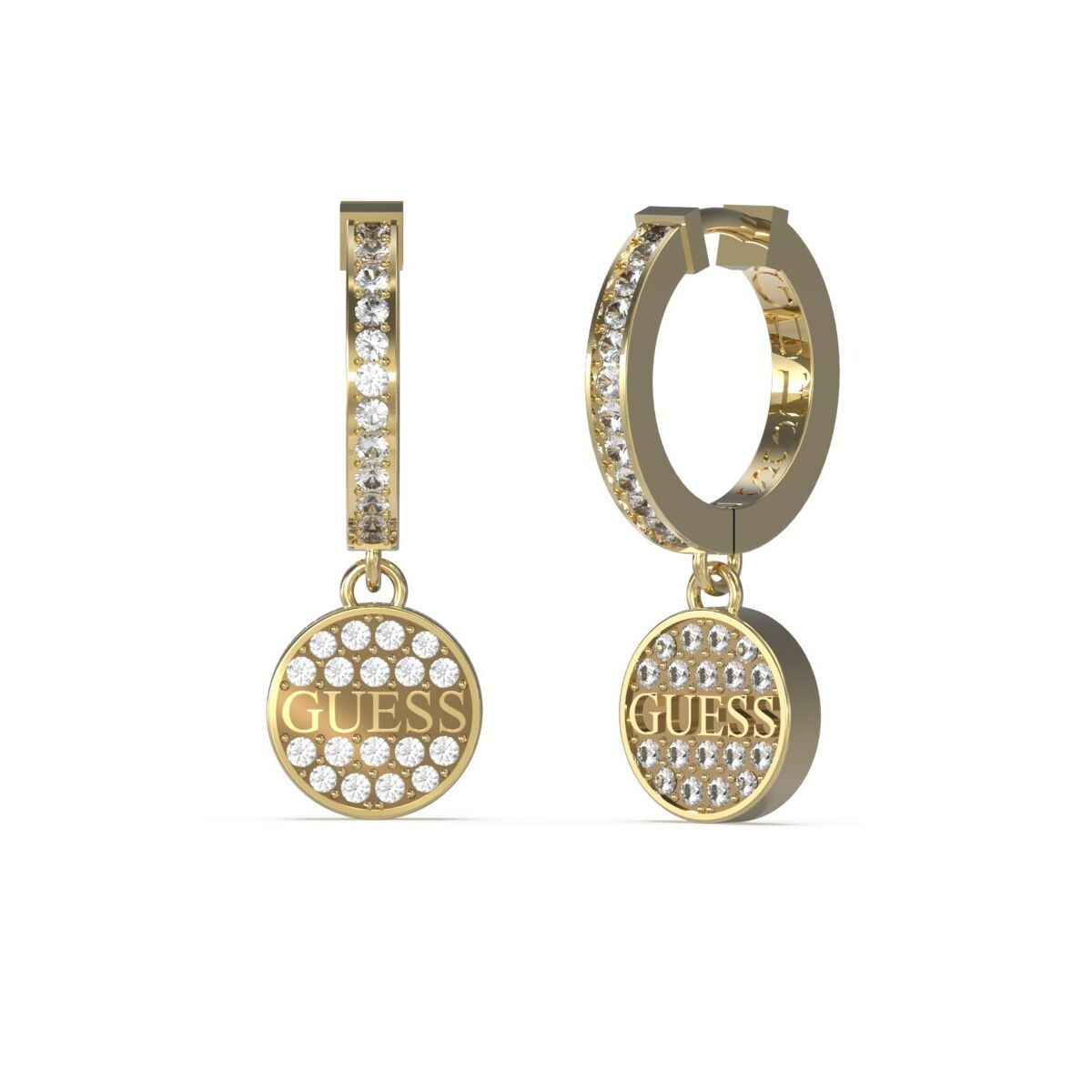 Image de Boucles d´oreilles Femme Guess JUBE03137JWYGT-U, disponible chez Rue des Bijoux, parfaite pour un look élégant et sophistiqué.