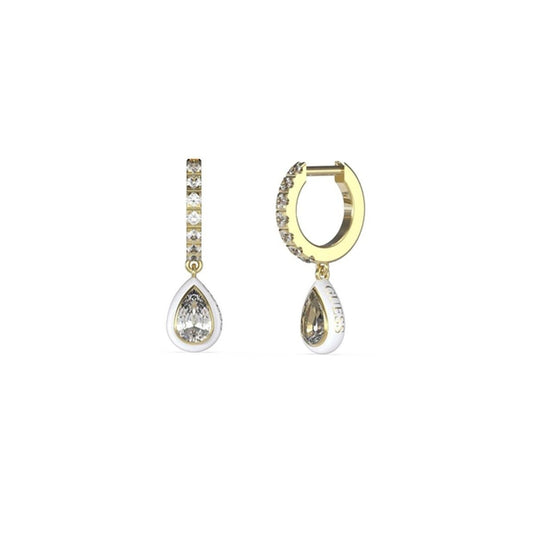 Image de Boucles d´oreilles Femme Guess JUBE03143JWYGWHT-U, disponible chez Rue des Bijoux, parfaite pour un look élégant et sophistiqué.