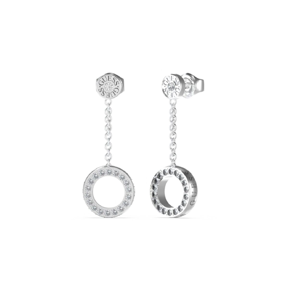 Image de Boucles d´oreilles Femme Guess JUBE03161JWRHT-U, disponible chez Rue des Bijoux, parfaite pour un look élégant et sophistiqué.