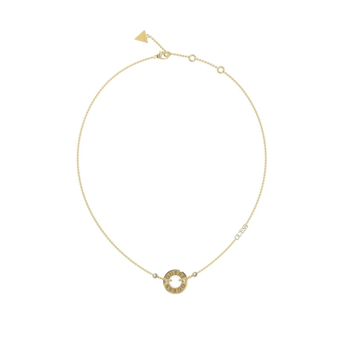 Image de Collier Guess JUBN03110JWYGT-U, disponible chez Rue des Bijoux, parfaite pour un look élégant et sophistiqué.