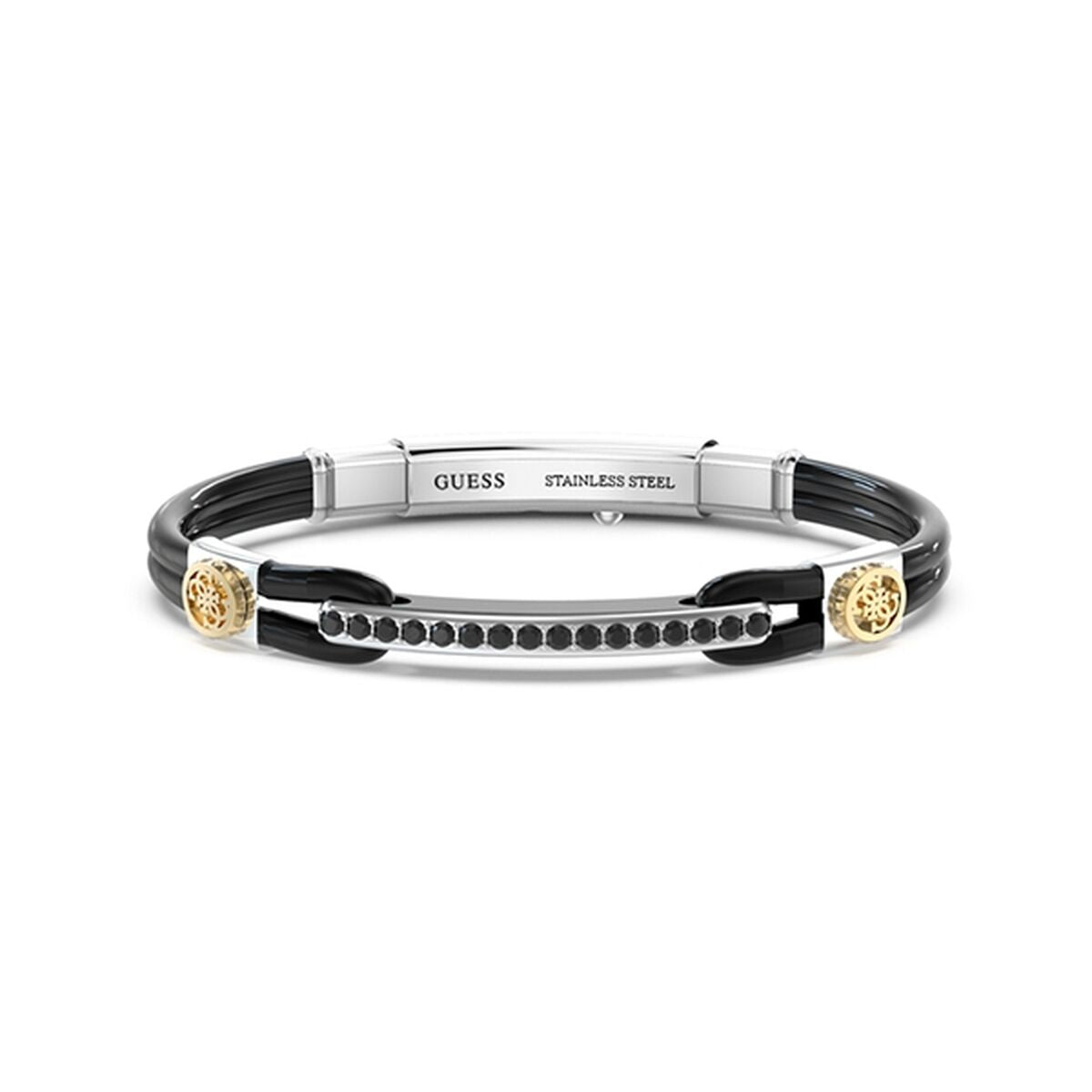 Image de Bracelet Homme Guess JUMB03034JWSTYBT-U, disponible chez Rue des Bijoux, parfaite pour un look élégant et sophistiqué.