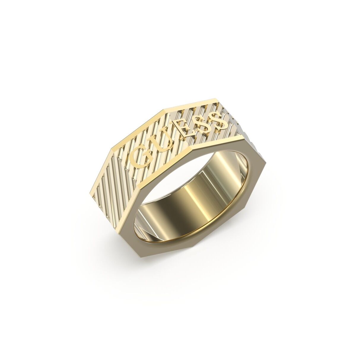 Image de Bague Homme Guess JUMR03030JWYG66 26, disponible chez Rue des Bijoux, parfaite pour un look élégant et sophistiqué.