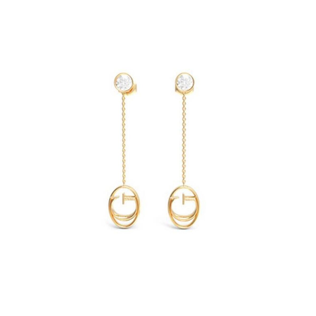 Image de Boucles d´oreilles Femme Guess JUBE01040JWYGT-U, disponible chez Rue des Bijoux, parfaite pour un look élégant et sophistiqué.