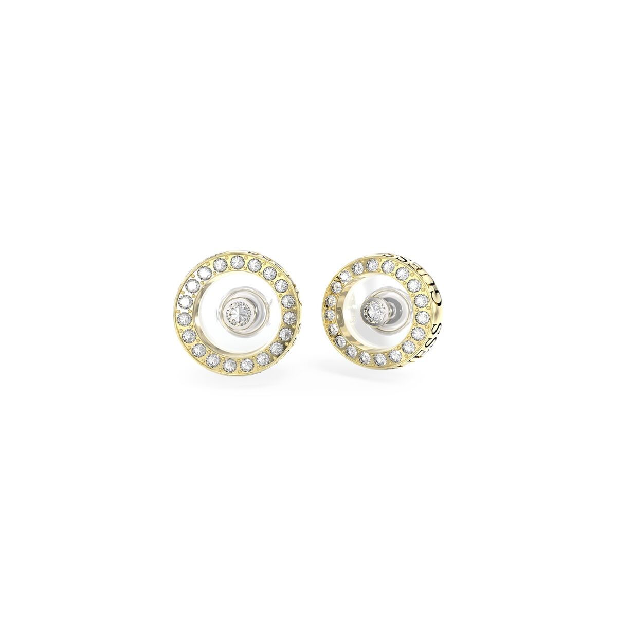 Image de Boucles d´oreilles Femme Guess JUBE03256JWRHYGT-U, disponible chez Rue des Bijoux, parfaite pour un look élégant et sophistiqué.