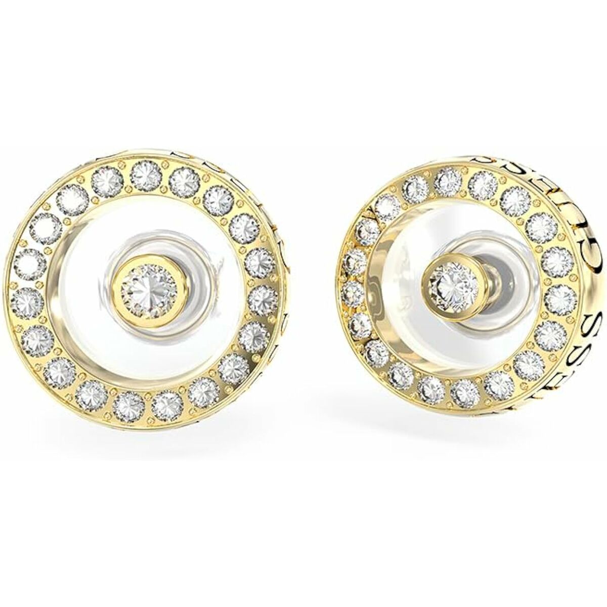 Image de Boucles d´oreilles Femme Guess JUBE03256JWYGT-U, disponible chez Rue des Bijoux, parfaite pour un look élégant et sophistiqué.