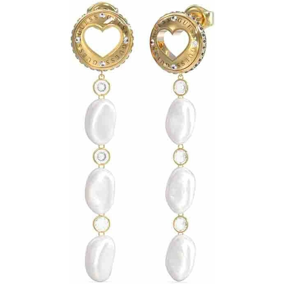 Image de Boucles d´oreilles Femme Guess JUBE03340JWYGT-U, disponible chez Rue des Bijoux, parfaite pour un look élégant et sophistiqué.