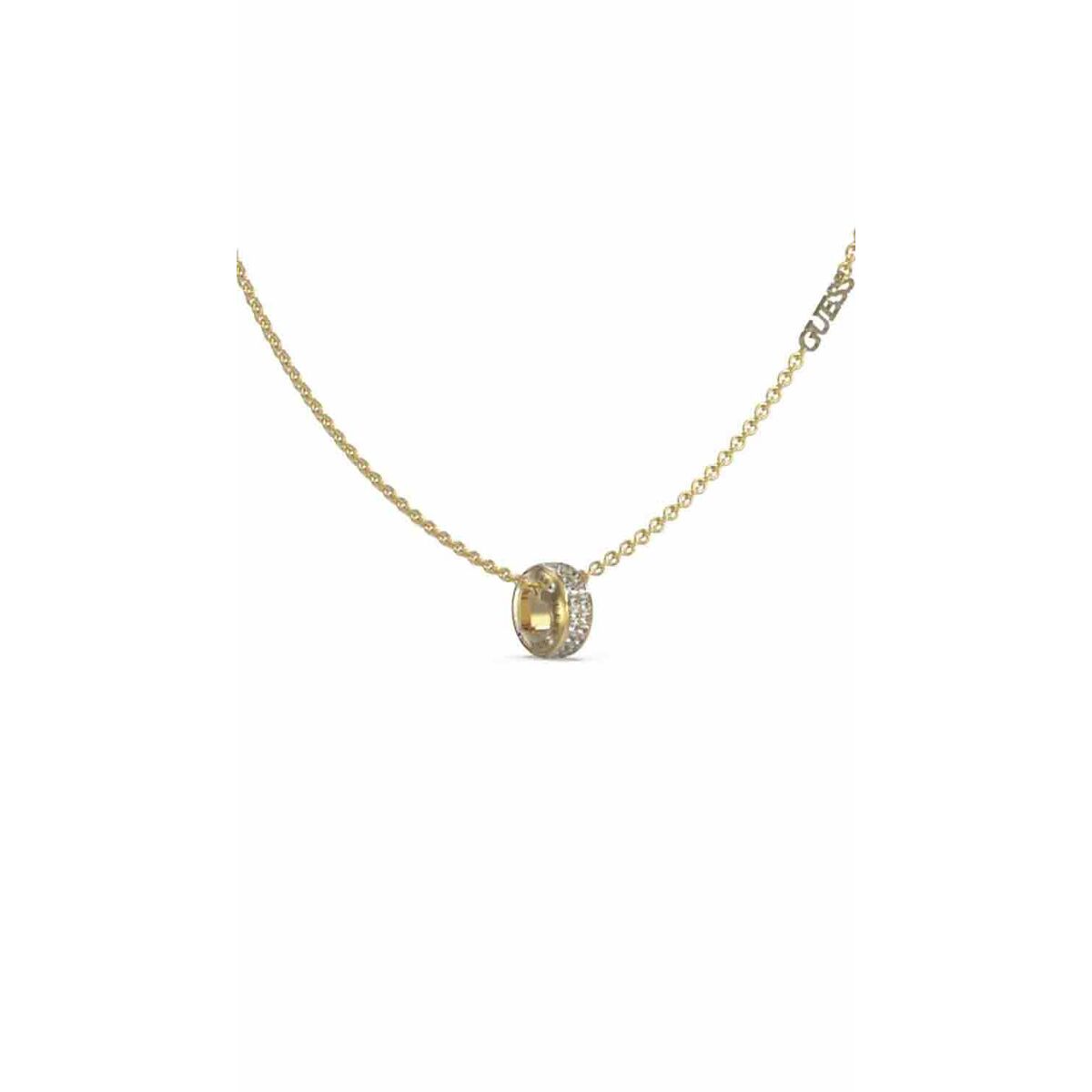 Image de Collier Femme Guess JUBN03343JWYGT-U, disponible chez Rue des Bijoux, parfaite pour un look élégant et sophistiqué.