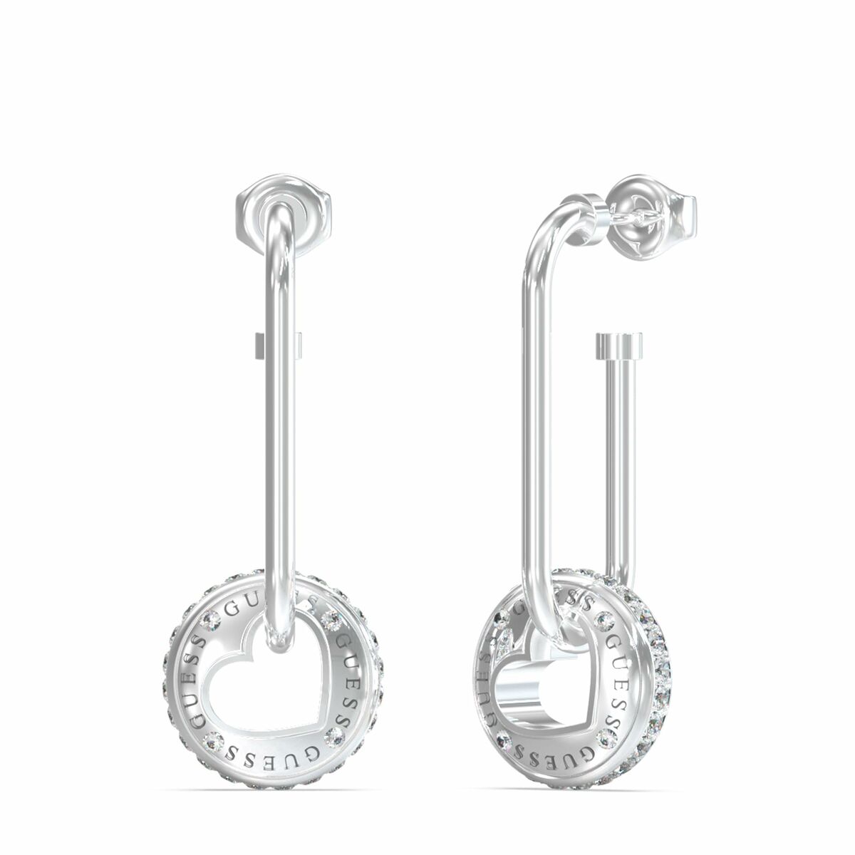 Image de Boucles d´oreilles Femme Guess JUBE03345JWRHT-U, disponible chez Rue des Bijoux, parfaite pour un look élégant et sophistiqué.