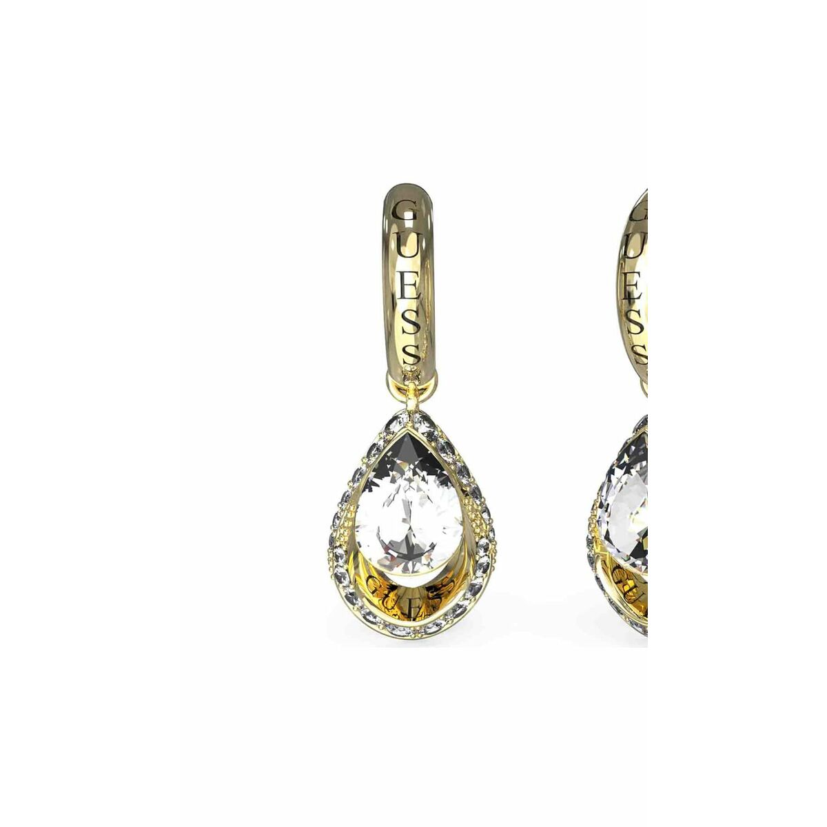 Image de Boucles d´oreilles Femme Guess JUBE03389JWYGT-U, disponible chez Rue des Bijoux, parfaite pour un look élégant et sophistiqué.