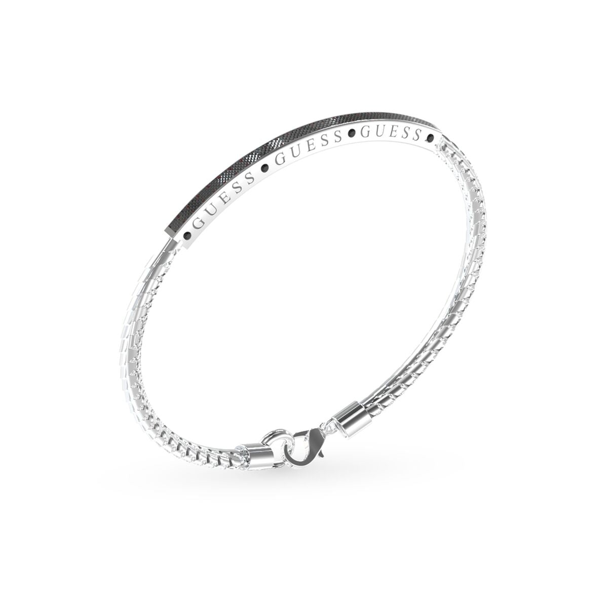 Image de Bracelet Homme Guess JUXB03213JWSTBKXS, disponible chez Rue des Bijoux, parfaite pour un look élégant et sophistiqué.