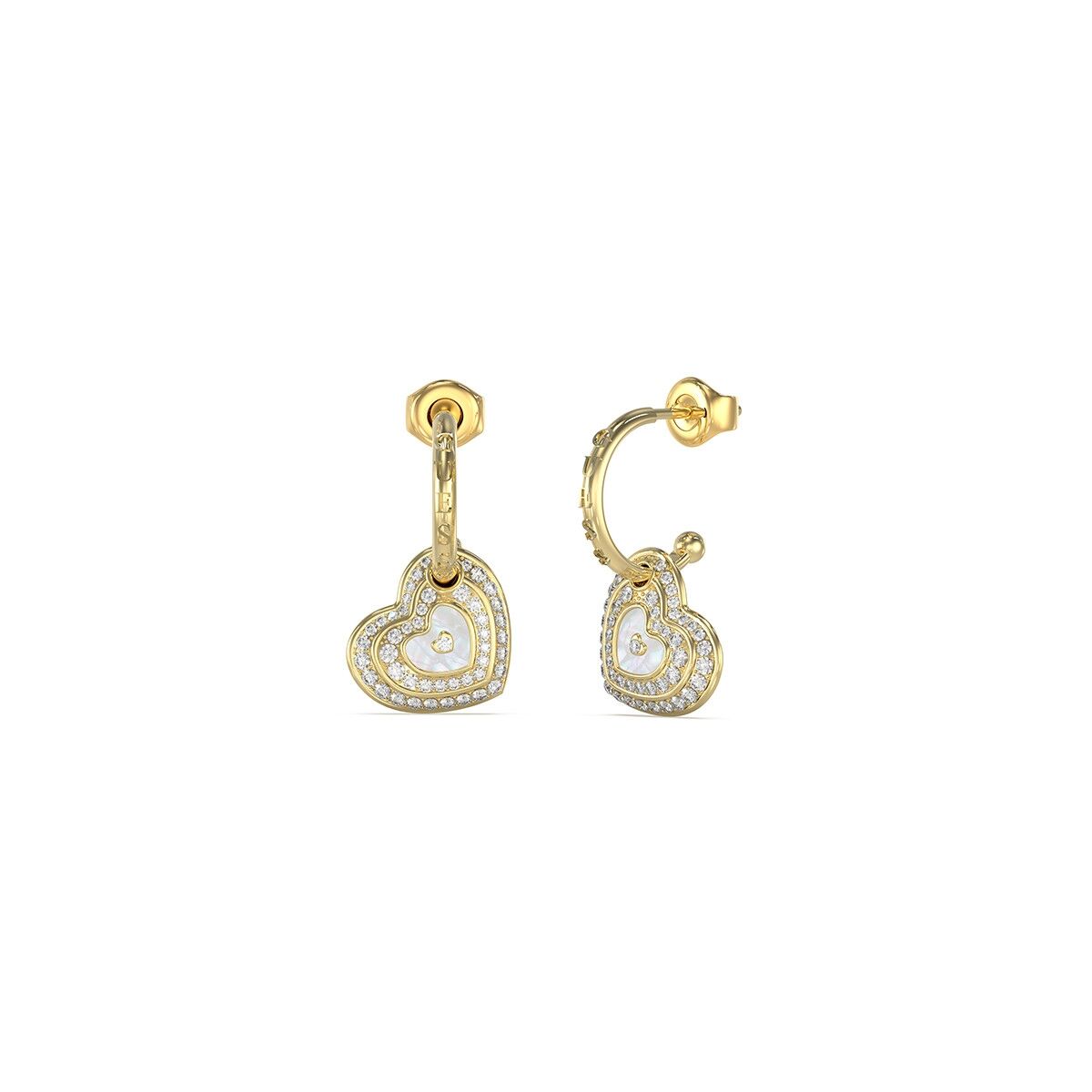 Image de Boucles d´oreilles Femme Guess JUBE04019JWYGWHT-U, disponible chez Rue des Bijoux, parfaite pour un look élégant et sophistiqué.