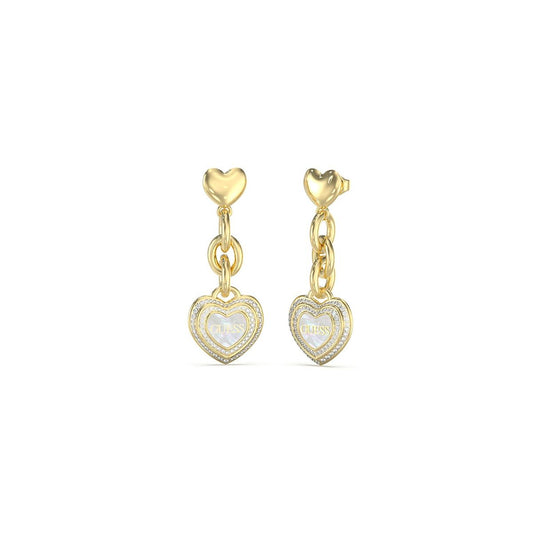 Image de Boucles d´oreilles Femme Guess JUBE04024JWYGWHT-U, disponible chez Rue des Bijoux, parfaite pour un look élégant et sophistiqué.