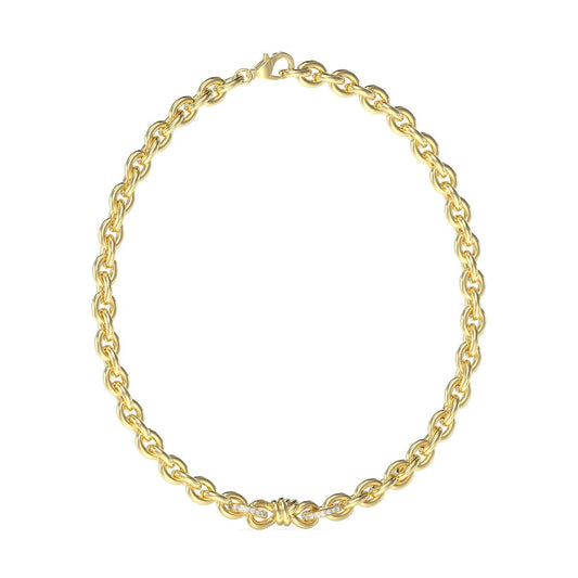 Image de Collier Femme Guess JUBN04005JWYGT-U, disponible chez Rue des Bijoux, parfaite pour un look élégant et sophistiqué.