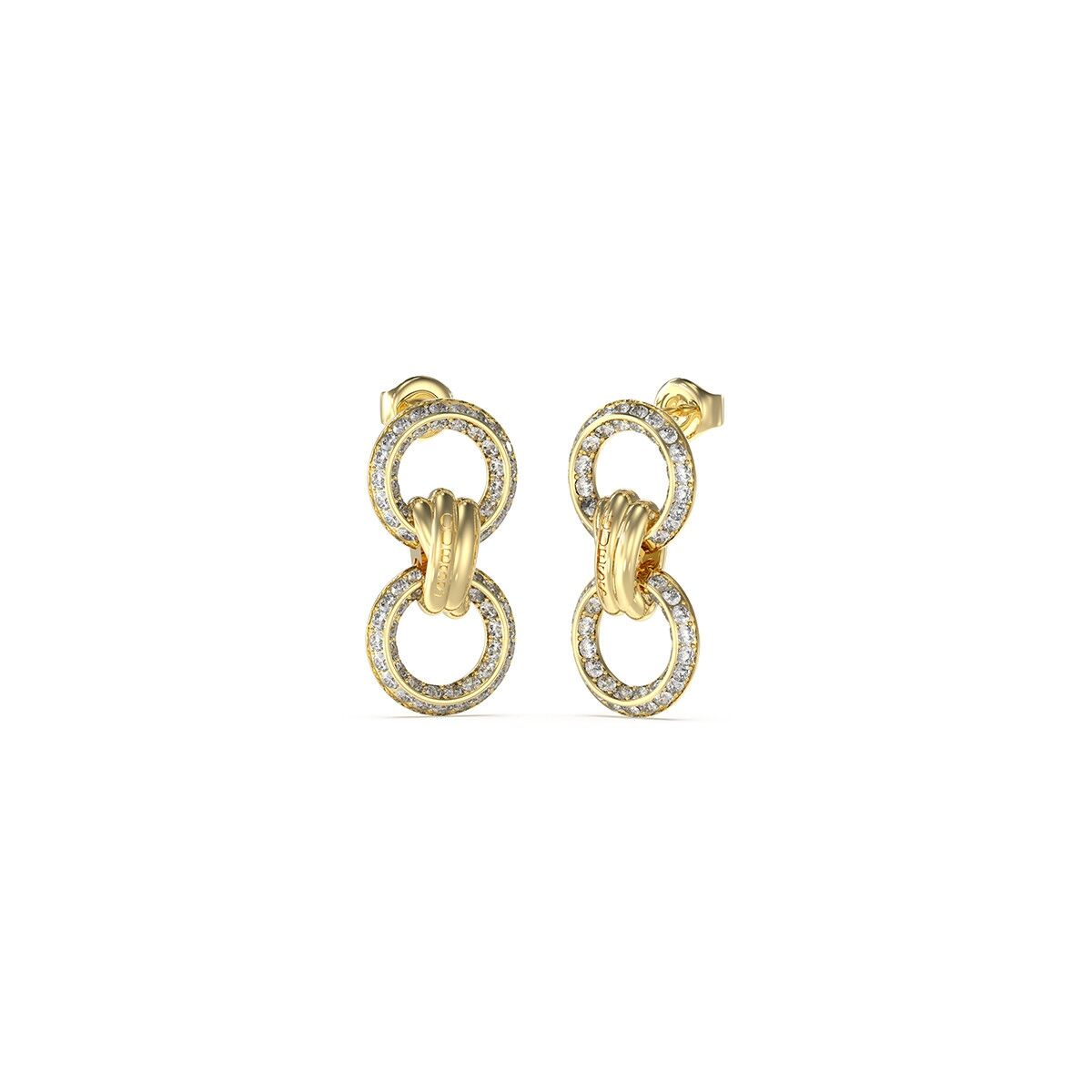 Image de Boucles d´oreilles Femme Guess JUBE04061JWYGT-U, disponible chez Rue des Bijoux, parfaite pour un look élégant et sophistiqué.