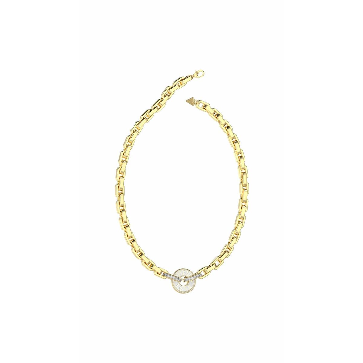 Image de Collier Femme Guess JUBN04074JWYGWHT-U, disponible chez Rue des Bijoux, parfaite pour un look élégant et sophistiqué.