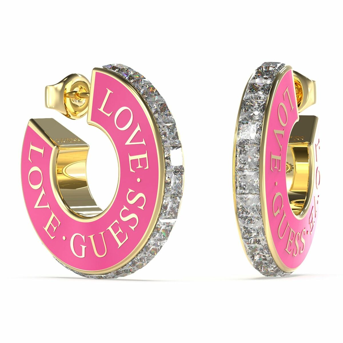 Image de Boucles d´oreilles Femme Guess JUBE04083JWYGFCT-U, disponible chez Rue des Bijoux, parfaite pour un look élégant et sophistiqué.