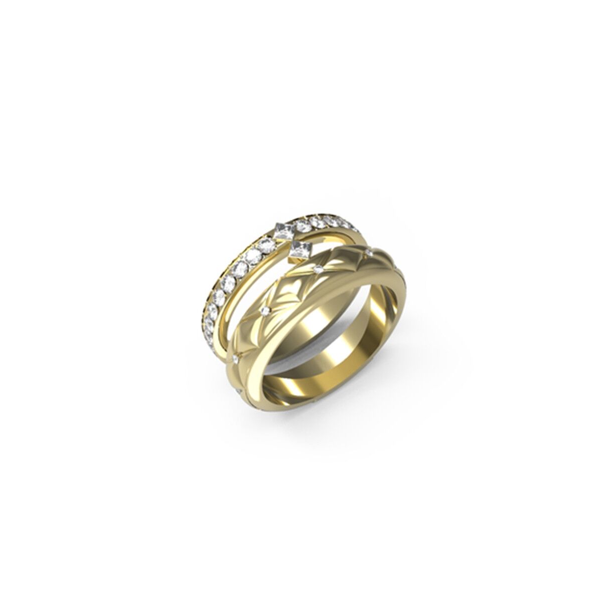 Image de Bague Femme Guess JUBR04586JWYG54 14, disponible chez Rue des Bijoux, parfaite pour un look élégant et sophistiqué.