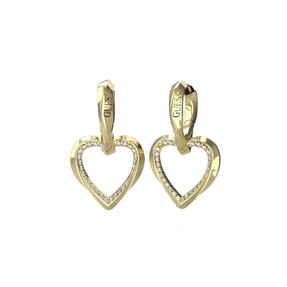 Image de Boucles d´oreilles Femme Guess JUBE04617JWYGT-U, disponible chez Rue des Bijoux, parfaite pour un look élégant et sophistiqué.