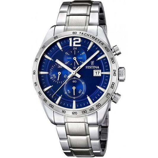 Image représentant Montre Homme Festina F16759/3 Argenté, une création élégante disponible chez Rue des Bijoux.