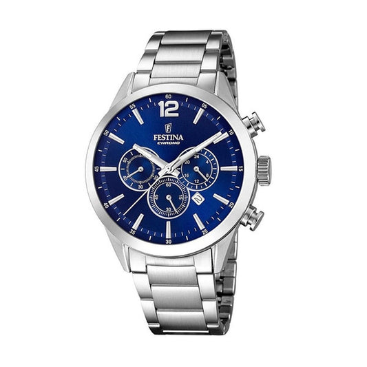 Image représentant Montre Homme Festina F20343/7 Argenté, une création élégante disponible chez Rue des Bijoux.