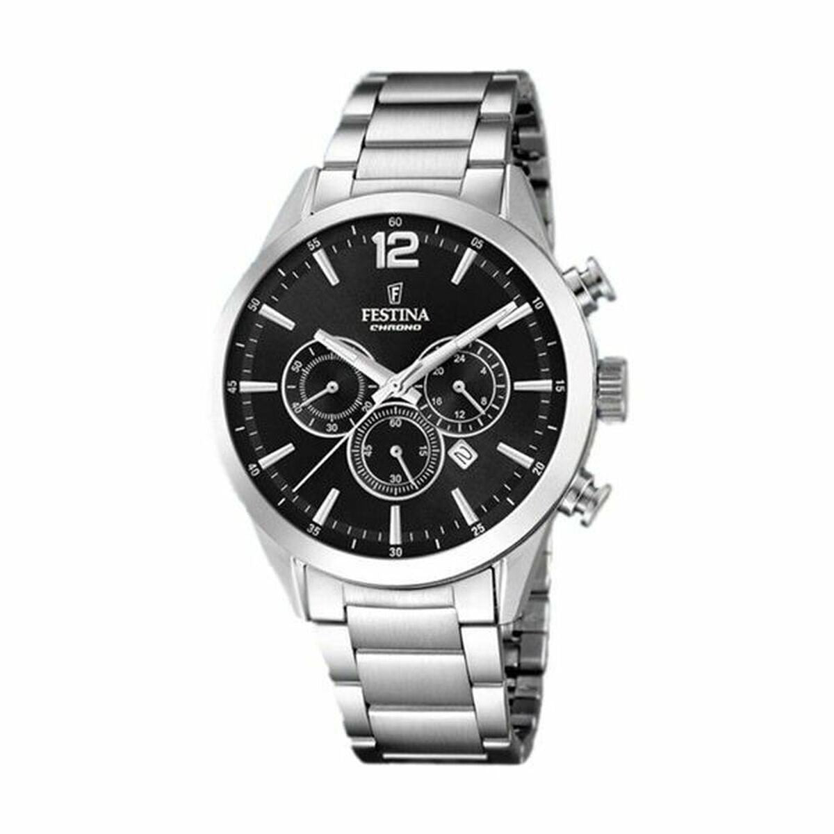 Image représentant Montre Homme Festina F20343/8 Noir Argenté, une création élégante disponible chez Rue des Bijoux.